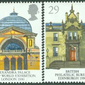 England – M 1261-1262 Europa 1990, postbyggnader, 2 kpl **