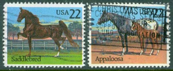 USA - M 1769-1770 Hästar, 2 ol stpl