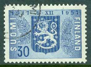 Finland – F  490 Fria Finland 40 år, 1 kpl stpl