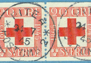 F  358A par PITEÅ POSTOMB. 2  24.7.45 (Postal 50:-)