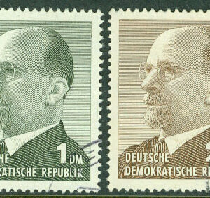 DDR – M 1087-1088 Statspresident Ulbricht, 2 kpl stpl