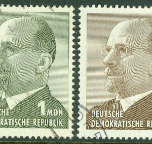 DDR – M 1087-1088 Statspresident Ulbricht, 2 kpl stpl