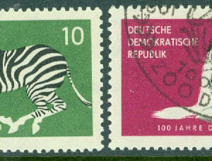 DDR – M  825-826 Dresdens Zoo 100 år, 2 kpl stpl