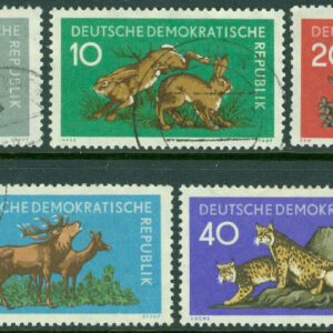 DDR – M  737-741 Skogsdjur, 5 kpl stpl
