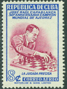 Kuba – M  298 30-årsdagen av J R Capablancas VM-seger i schack, 8 C **