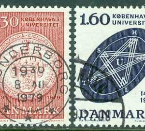 Danmark – F  702-703 Köpenhamns Universitet 500 år, 2 kpl stpl