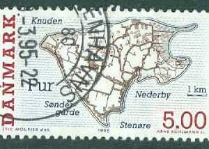 Danmark – F 1124 Danska småöar, 5.00 kr stpl