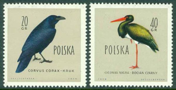 Polen - M 1198, 1200 Fåglar, 2 ol **