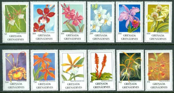 Grenada Grenadines - M 1375-1386 Orkidéer, 12 ol **