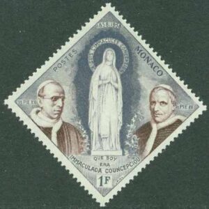 Monaco – M  590 Mariauppenbarelsen i Lourdes 100 år, 1 F **