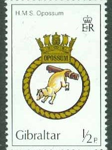Gibraltar – M  447 Skeppsvapen, ½ P **