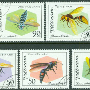 Vietnam – M 1204-1210 Insekter, steklar, 7 ol stpl