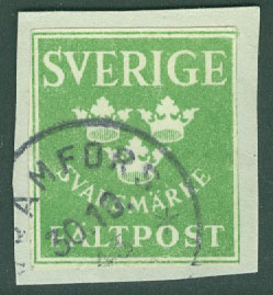 F M   11A Svarsmärke stämplat KRAMFORS 30.10.43