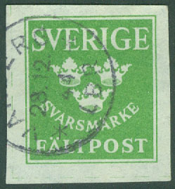 F M   11A Svarsmärke stämplat VARBERG 28.12.44