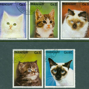 Paraguay – M 4334-4338 Katter, 5 kpl stpl