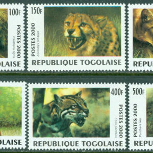 Togo – M 2991-2996 Stora kattdjur, 6 kpl **