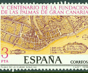 Spanien – M 2369 Staden Las Palmas 500 år, 3 Pta **