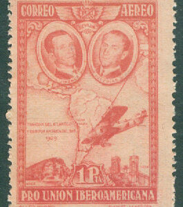 Spanien – M  560 a Spanjorerna Jiménez och Iglesias oceanflygning Sevilla-Bahia, 1 Pta **