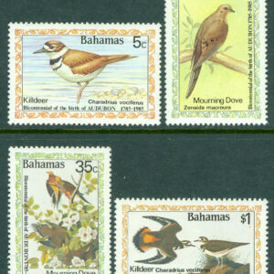 Bahamas – M  590-593 J J Audubon, fåglar, 4 kpl **