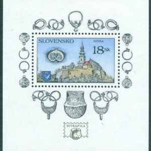 Slovakien – M  308 (BL 10) Skönheter i hembygden, Nitra, block **