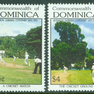 Dominica – M 1496, 1502 Botaniska trädgården 100 år, cricket, 2 ol **
