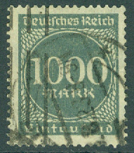 Deutsches Reich – M  273 Siffertyp 1000 M stpl
