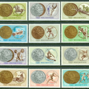 Ungern – M 2089-2100A Ungerska medaljer vid OS i Tokyo 1964, 12 kpl **