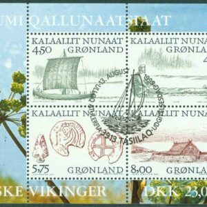 Grönland – F BL  17 Arktiska vikingar, block stpl