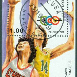Kuba – M BL 135 Centralamerikanska- och karibiska sporttävlingar i Puerto Rico, basket, block stpl