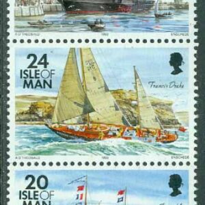 Isle of Man – M  534, 538 II Fartyg bla Tynwald I, 5-strip kpl **