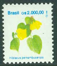Brasilien – M 2498 Hibiscus, 2000 Cr **