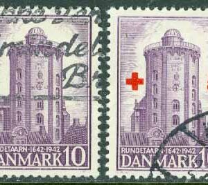 Danmark – F  308-309 Runda Tornet, 2 kpl stpl
