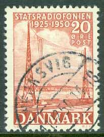 Danmark – F  349 Statsradiofonien 25 år, 1 kpl stpl