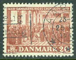 Danmark – F  347 Grundlagen 100 år, 1 kpl stpl