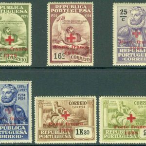 Portugal – M PF   11-16 Portofrihetsmärken för Röda Korset 1928, 6 kpl *
