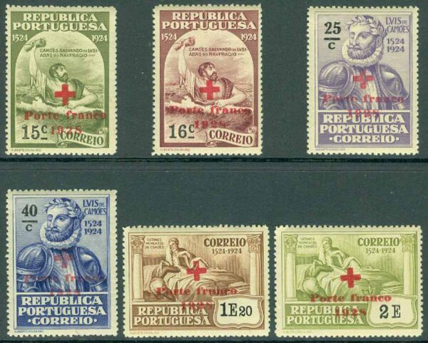 Portugal - M PF   11-16 Portofrihetsmärken för Röda Korset 1928, 6 kpl *