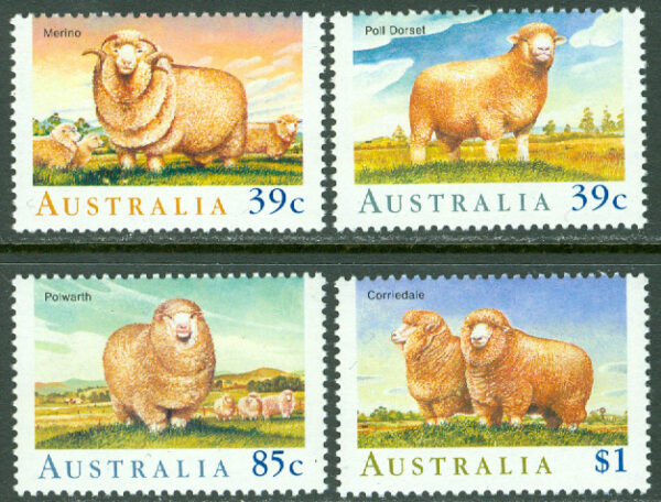 Australien - M 1146-1149 Får, 4 kpl **