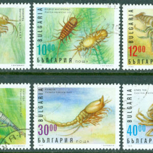 Bulgarien – M 4238-4243 Kräftdjur, bl.a. Asellus aquaticus, 6 kpl stpl