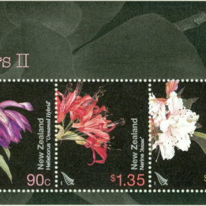Nya Zeeland – M BL 172 Trädgårdsblommor, block kpl **