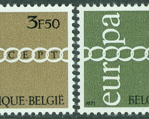 Belgien – M 1633-1634 Europa CEPT 1971, 2 kpl **