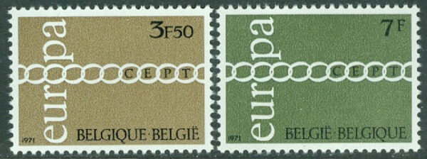 Belgien - M 1633-1634 Europa CEPT 1971, 2 kpl **
