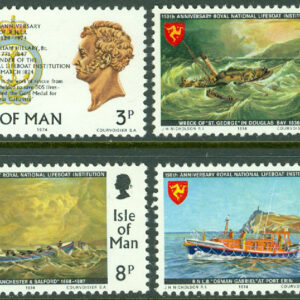 Isle of Man – M   36-39 Båtar – Levnadsrätt 150 år, 4 kpl **
