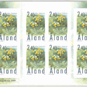 Åland – Häfte H  10 Blommor – Gullvivor, häfte kpl **