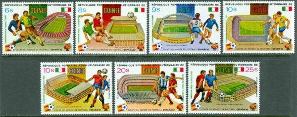 Guinea - M  913-919 VM i fotboll i Spanien 1982, 7 kpl **