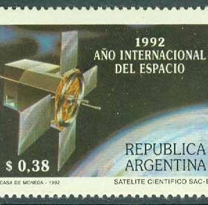 Argentina – M 2163 Int. Världsrymdåret, forskningssatellit SAC-B, 1 kpl **