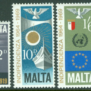 Malta – M  393, 395-397 Oavhängighet 5 år, 4 ol **
