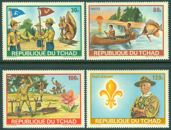 Tchad - M  528, 530-532 A Scoutingträff, 4 ol **
