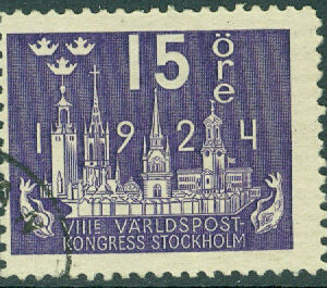 F  198 Världspostkongressen 15 öre stpl