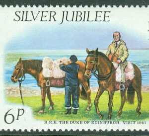 Falkland Islands – M  249 Elisabeth II 25 år på Tronen – Hästar,6 P **