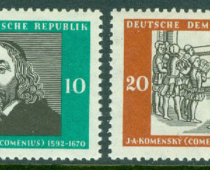 DDR – M  643-644 ”Opera didactica omnia” 400 år, 2 kpl **